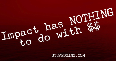 Impact Has Nothing to do with Money